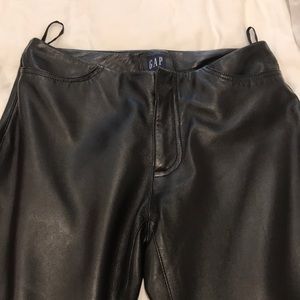 Gap size 8 leather pants – black